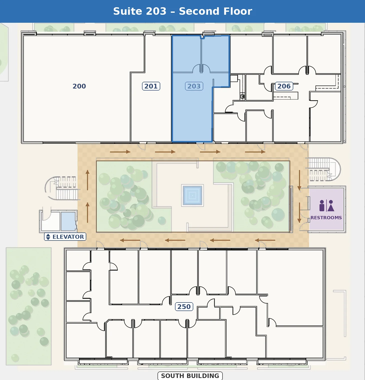 Suite 203 location
